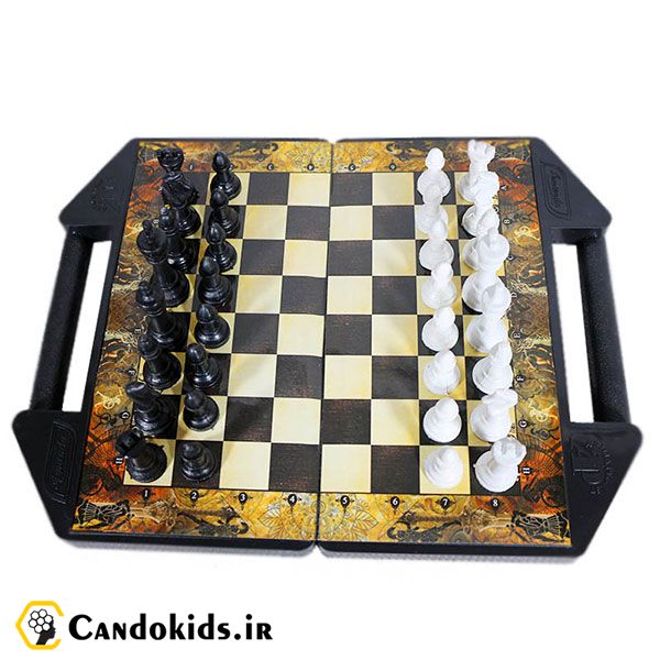Small Magnetic Chess and Backgammon (Persia Model) - Board game