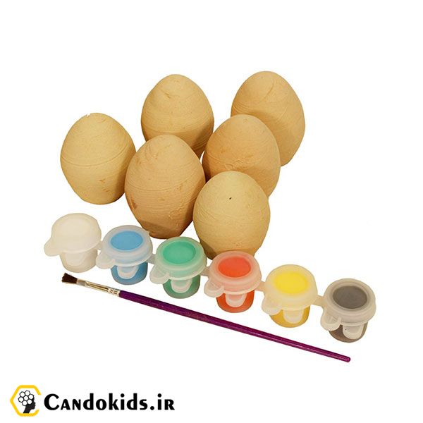 اسباب بازی رنگ و تخم مرغ سفالی